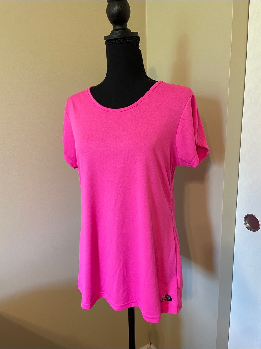 The North Face Women's Hot Pink Short Sleeve Crew Tee